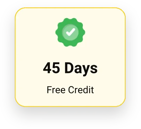 45 days free credit